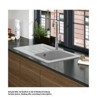 Villeroy & Boch Einbauspüle Architectura 45 Excenterbedienung Premiumline J0 Chromite (glänzend)