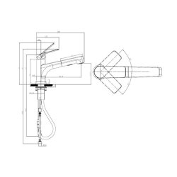 Villeroy & Boch Küchenarmatur Junis Shower Edelstahl massiv