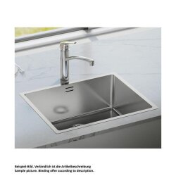 Naber Einbaubecken Corno Piu PFU2 Edelstahl