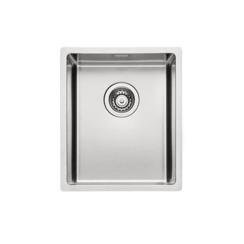 Naber Einbaubecken-Set Corno Basso 2 Edelstahl mit Küchenarmatur Arco 1 Chrom Hochdruck