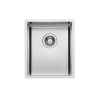 Naber Einbaubecken-Set Corno Basso 2 Edelstahl mit Küchenarmatur Arco 1 Chrom Hochdruck