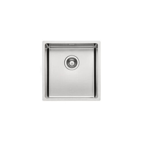 Naber Einbaubecken-Set Corno Basso 3 Edelstahl mit Küchenarmatur Arco 1 Chrom Hochdruck