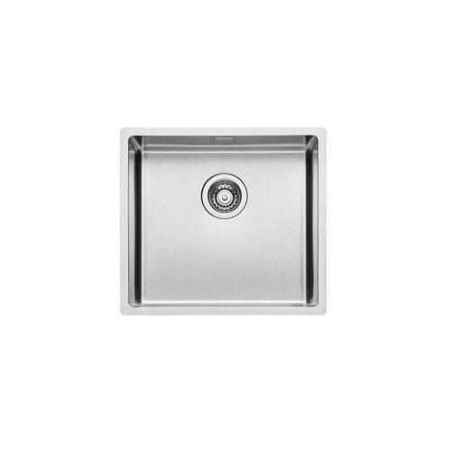 Naber Einbaubecken-Set Corno Basso 5 Edelstahl mit Küchenarmatur Arco 1 Chrom Hochdruck