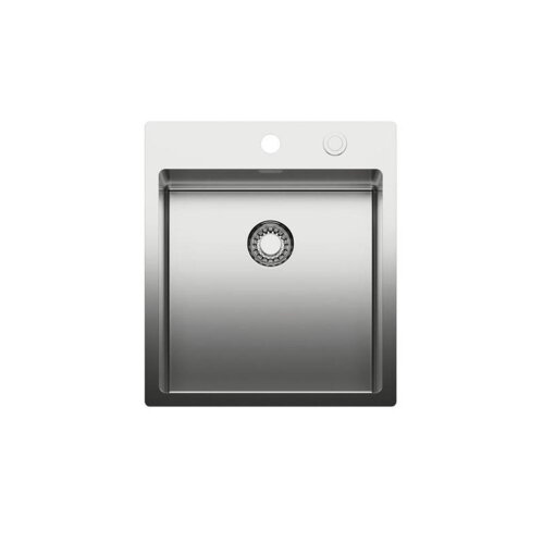 Naber Einbaubecken-Set Corno Piu PR3 Edelstahl mit Küchenarmatur Fuoco 1 Chrom Hochdruck