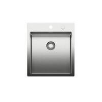 Naber Einbaubecken-Set Corno Piu PR3 Edelstahl mit Küchenarmatur Fuoco 1 Chrom Hochdruck
