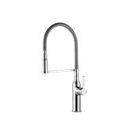 KWC Küchenarmatur Sin Highflex mit federgeführter Schlauchbrause chrom Hochdruck