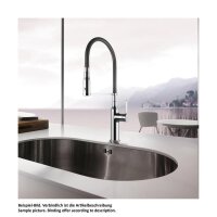 KWC Küchenarmatur Sin Highflex mit federgeführter Schlauchbrause chrom Hochdruck