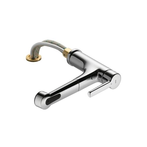 Naber KWC Küchenarmatur Suno 4 Fensterarmatur mit herausziehbarer Schlauchbrause chrom, Hochdruck