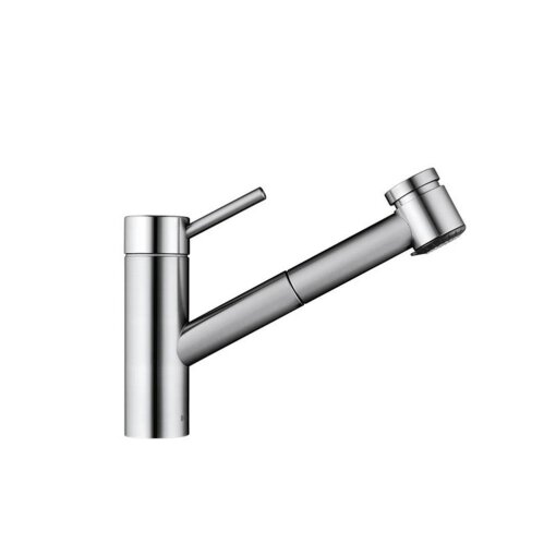 KWC Küchenarmatur Inox 2 mit herausziehbarer Schlauchbrause Edelstahl Hochdruck