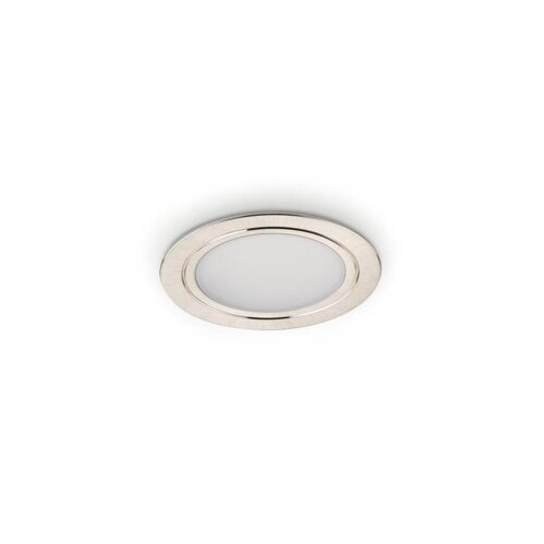 Naber Anelli LED, Einbauleuchte, Einzelleuchte ohne Schalter, 4000 K neutralweiß edelstahlfarbig