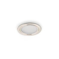 Naber Anelli LED, Einbauleuchte, Einzelleuchte ohne Schalter, 4000 K neutralweiß edelstahlfarbig