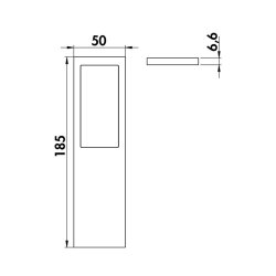 Naber Livello Farbwechsel LED, Einzelleuchte ohne Schalter, schwarz, LIC LED-System kompatibel