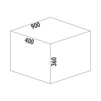 Naber Cox® Base 360 S/900-4, Abfallsammler für Frontauszüge