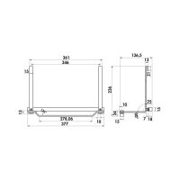 Naber Cast Papierrollenhalter, Relingsystem, anthrazit