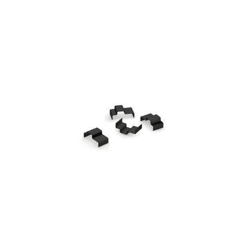 Naber Cubo Klammer Set, Regalsystem, schwarz