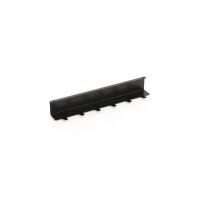 Linero MosaiQ Hakenleiste 6-fach, Relingsystem, schwarz matt