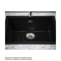 Reginox Einbaubecken Amsterdam 50, Regi-Granit Pure Black