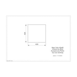 Reginox Clean & Care Einbaubecken New York 40x40 KG-CC