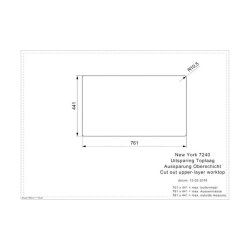 Reginox Clean & Care Einbaubecken New York 72x40 KG-CC