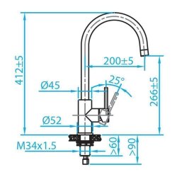 Caressi Küchenarmatur CA105 ECO