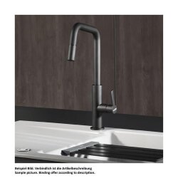 Systemceram Küchenarmatur OFFEO mit herausziehbarem Auslauf