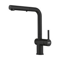 Franke Küchenarmatur Active L mit Auszugsbrause umstellbar Oberfläche Black Matt