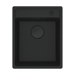 Franke Einbaubecken Maris MRG 610-37 A Fragranit Black Matt - Black Collection Handbetätigung