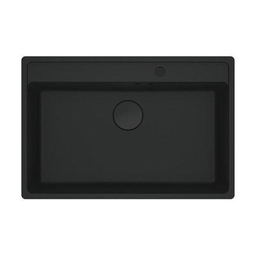 Franke Einbaubecken Maris MRG 610-72 A Fragranit Black Matt - Black Collection Excenterbetätigung