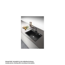 Franke Einbaubecken Maris MRG 610-72 A Fragranit Black Matt - Black Collection Excenterbetätigung