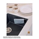 Happy Sinks Spültuch-Halter, magnetisch, Kunststoff schwarz