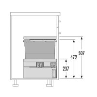 Hailo Abfallsammler 3608311 Cargo Synchro 300 30