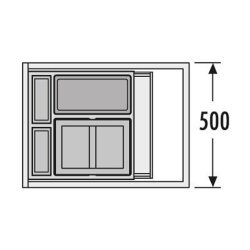 Hailo Abfallsammler 3630501 XXL 500 12/8,5/8,5/D/P/P