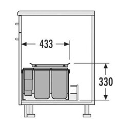 Hailo Abfallsammler 3630501 XXL 500 12/8,5/8,5/D/P/P