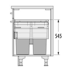 Hailo Abfallsammler 3619771 Cargo 600 38/38/12/D/2,5