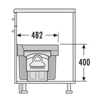 Hailo Abfallsammler 3666831 Terzett 10/10/10/KS hellgrau