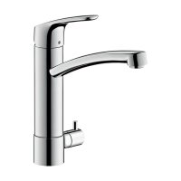hansgrohe Küchenarmatur 200 Focus M41 | mit Geräteabsperrventil | Chrom