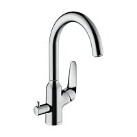 hansgrohe Küchenarmatur 220 Focus M42 | mit Geräteabsperrventil | Chrom