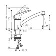 hansgrohe Küchenarmatur 120 Logis M31 | CoolStart | EcoSmart | Chrom