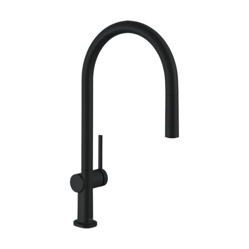 hansgrohe Küchenarmatur 210 Talis M54 | ausziehbarer Auslauf | mit Schlauchbox (sBox) | Mattschwarz
