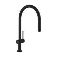 hansgrohe Küchenarmatur 210 Talis M54 | ausziehbarer Auslauf | mit Schlauchbox (sBox) | Mattschwarz