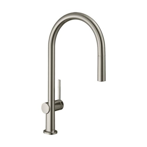 hansgrohe Küchenarmatur 210 Talis M54 | ausziehbarer Auslauf | mit Schlauchbox (sBox) | Edelstahl Finish