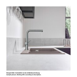 hansgrohe Küchenarmatur 270 Talis M54 | ausziehbarer Auslauf | Mattschwarz