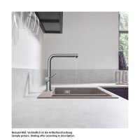 hansgrohe Küchenarmatur 270 Talis M54 | ausziehbarer Auslauf | Mattschwarz