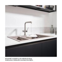 hansgrohe Küchenarmatur 270 Talis M54 | mit Geräteabsperrventil | Edelstahl Finish