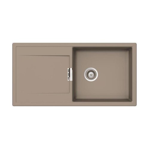 Schock Unterbauspüle Cristadur Mono D-100 L U Green Line Twilight TWI Exzenterbedienung