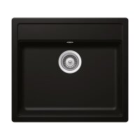 Schock Einbaubecken Cristadur Mono N-100 A Green Line Night NGT Exzenterbedienung