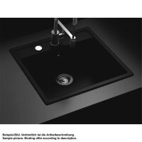 Schock Einbaubecken Cristadur Mono N-100 A Green Line Night NGT Exzenterbedienung