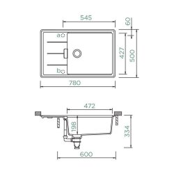 Schock Unterbauspüle Cristadur Tia D-100LS U