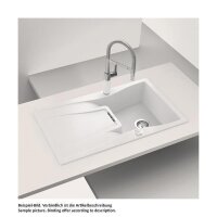 Schock Unterbauspüle Cristadur Waterfall D-100 U Polaris POL Exzenterbedienung