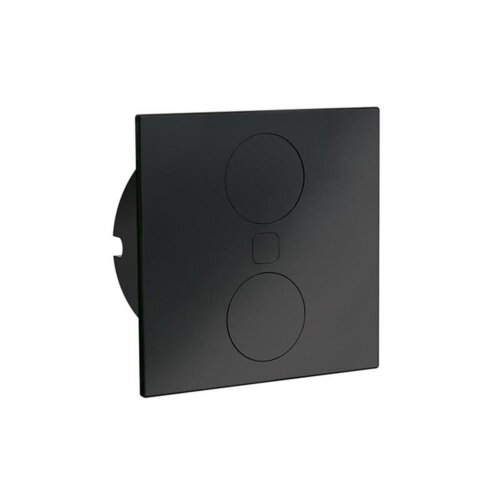Bachmann Einbausteckdose Duplex E USB A+C, mit Schukosteckdose plus USB-Charger, eckige Abdeckung schwarz matt